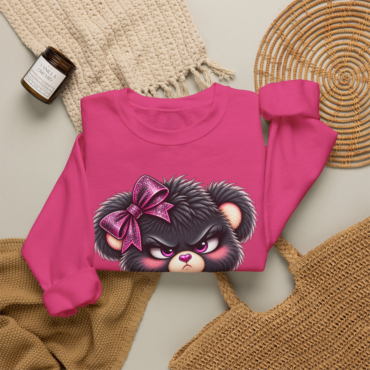 MooStache Sassy Bear Sweatshirt | FAFO Bear