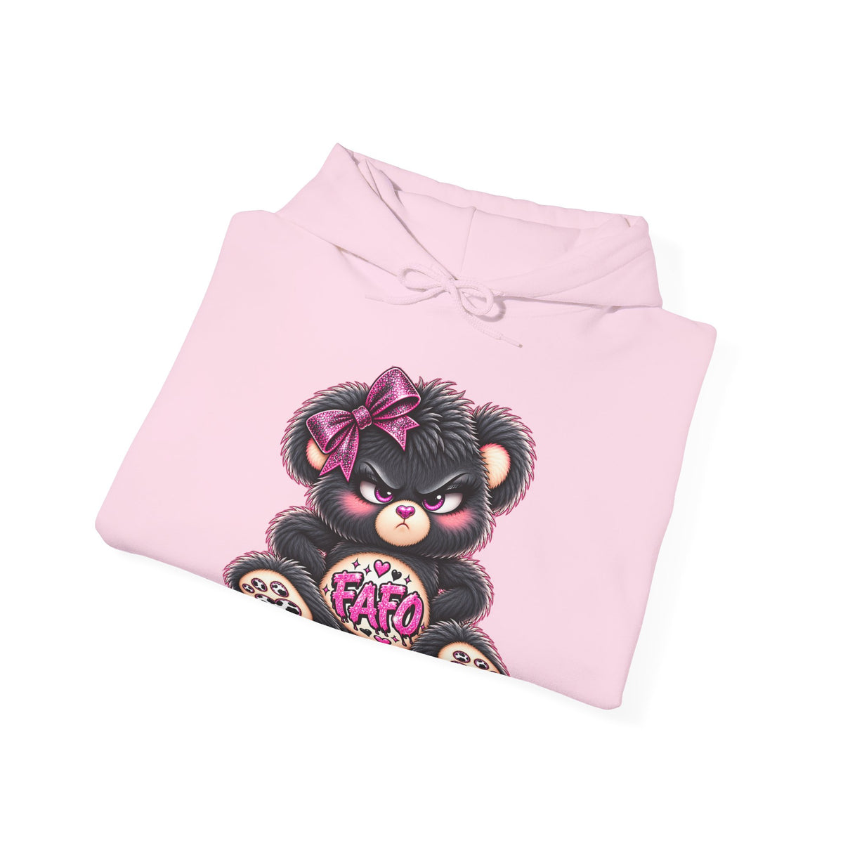 MooStache Sassy Bear Unisex Hoodie | FAFO Bear