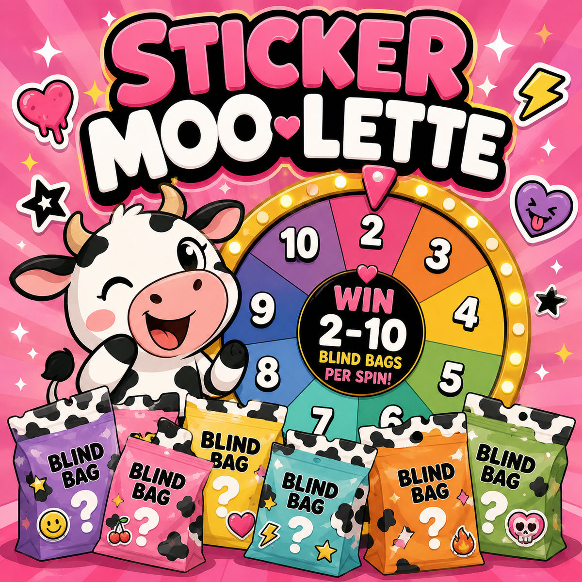 Sticker Moo-Lette