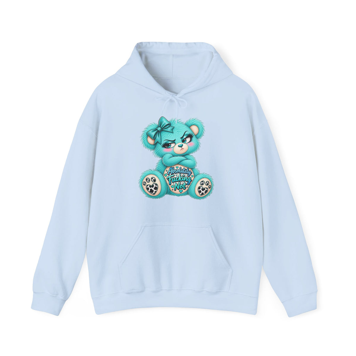 MooStache Sassy Bear Unisex Hoodie | Absolutely Not Bear