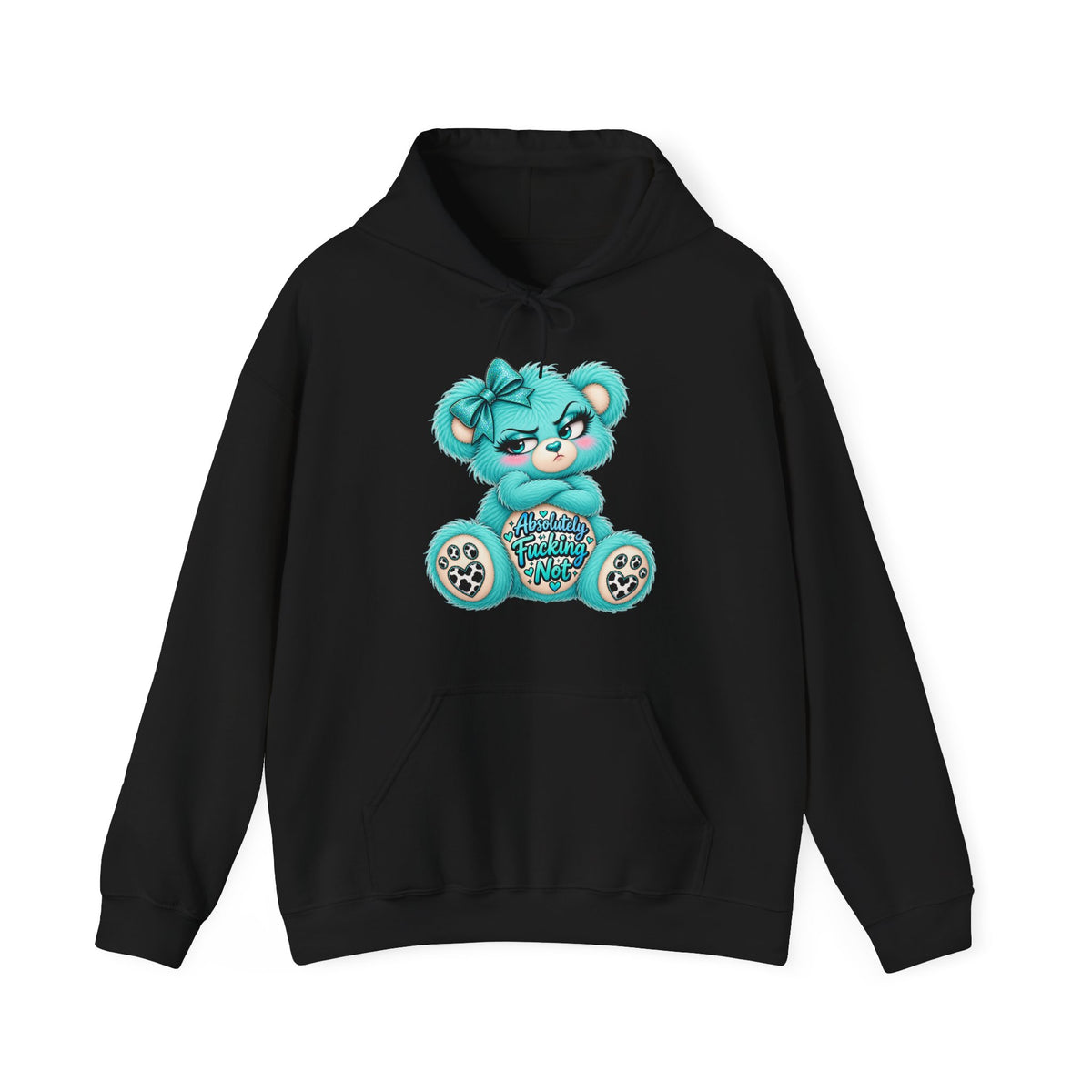 MooStache Sassy Bear Unisex Hoodie | Absolutely Not Bear