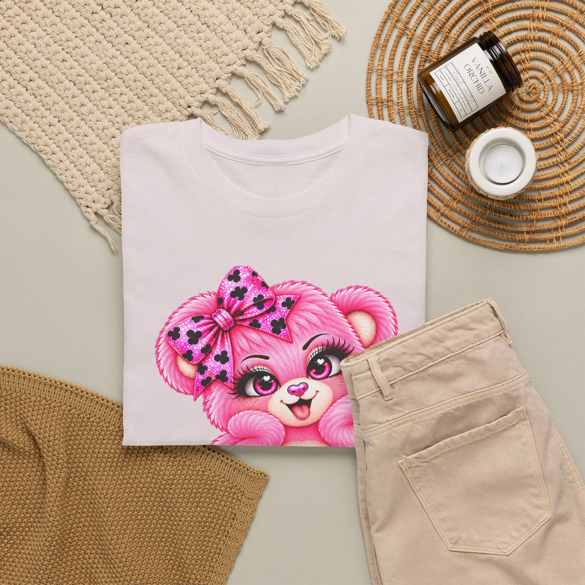 MooStache Sassy Bear Unisex Tee |  Twatwaffle Bear