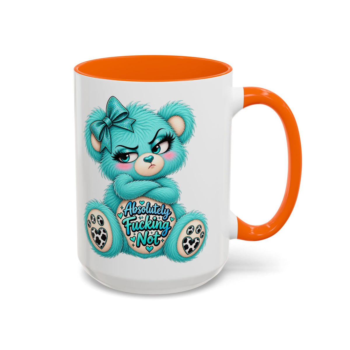 MooStache Sassy Bear Mug | Absolutely F*cking Not Bear