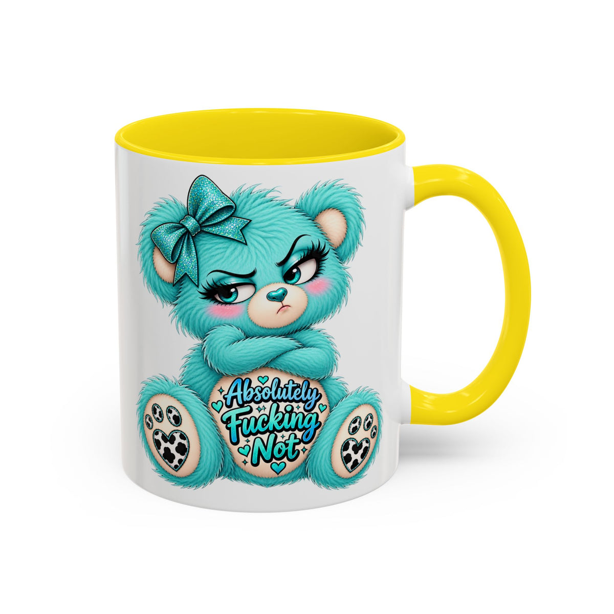 MooStache Sassy Bear Mug | Absolutely F*cking Not Bear