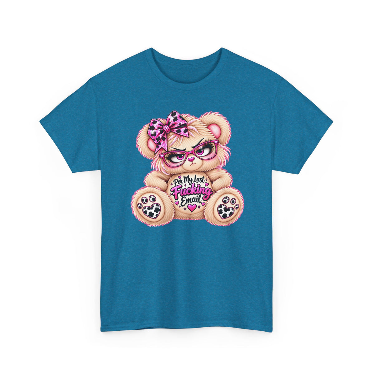 MooStache Sassy Bear Unisex Tee |  Per My Last… Bear