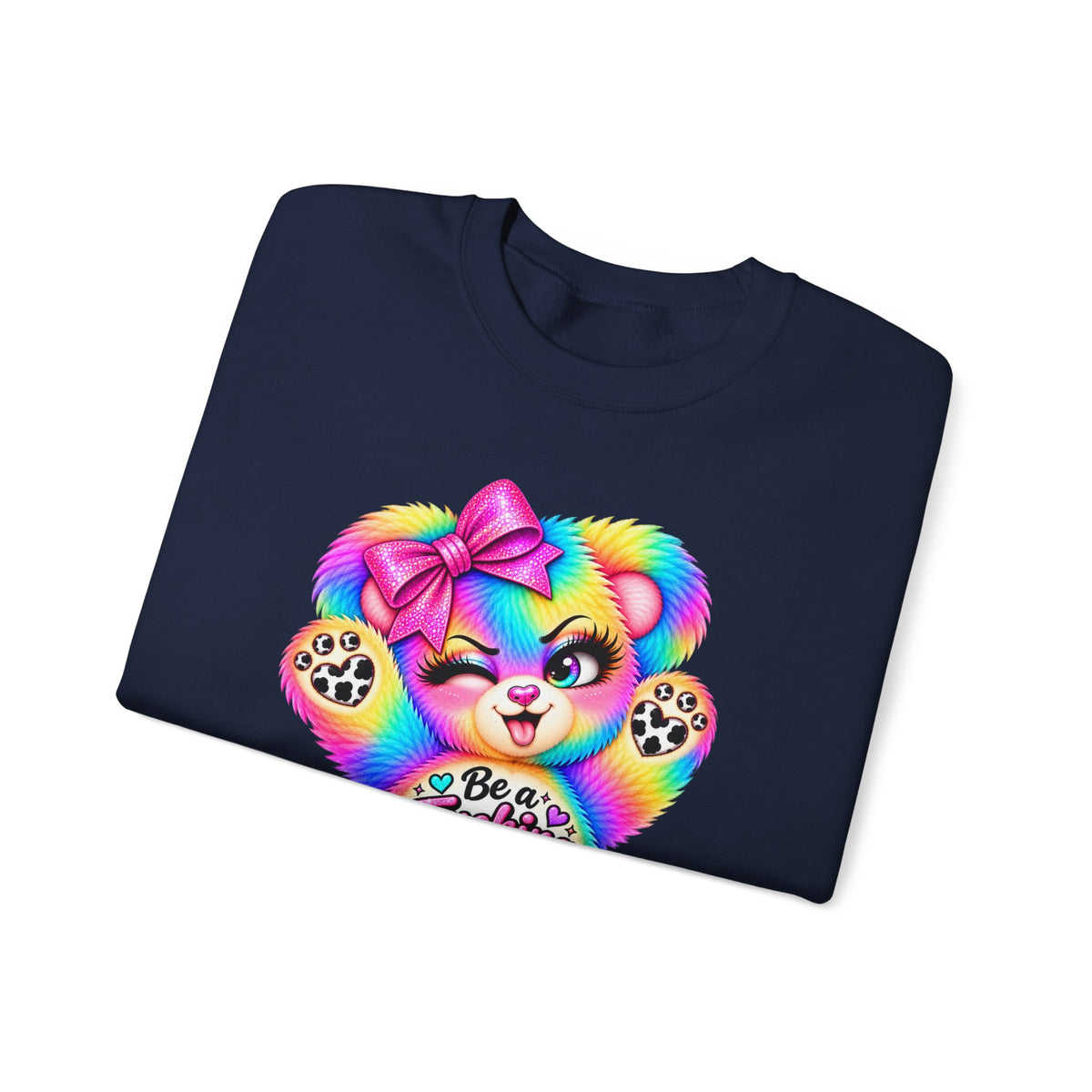 MooStache Sassy Bear Sweatshirt | Be a F*cking Mind Human Bear