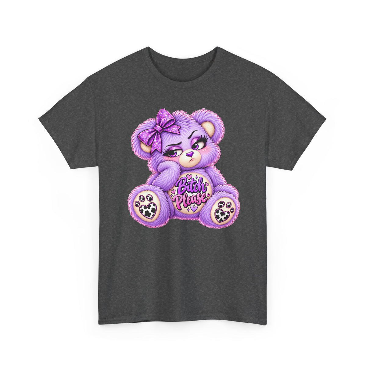 MooStache Sassy Bear Unisex Tee | Bitch Please Bear