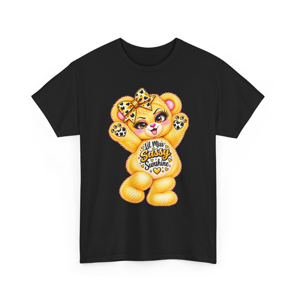 MooStache Sassy Bear Unisex Tee | Lil Miss Sunshine Bear