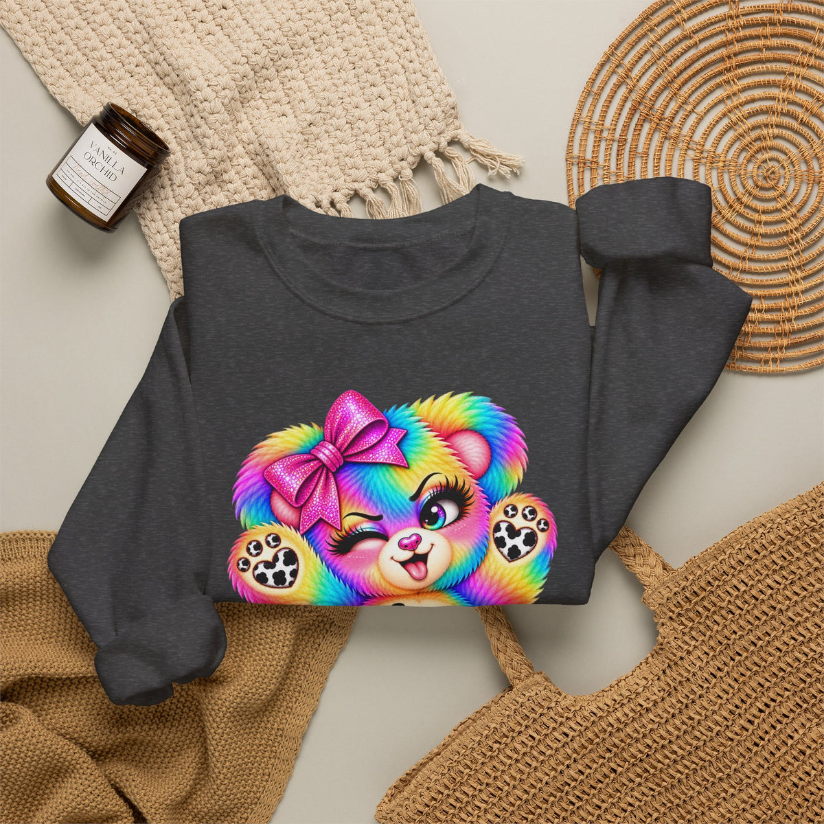 MooStache Sassy Bear Sweatshirt | Be a F*cking Mind Human Bear