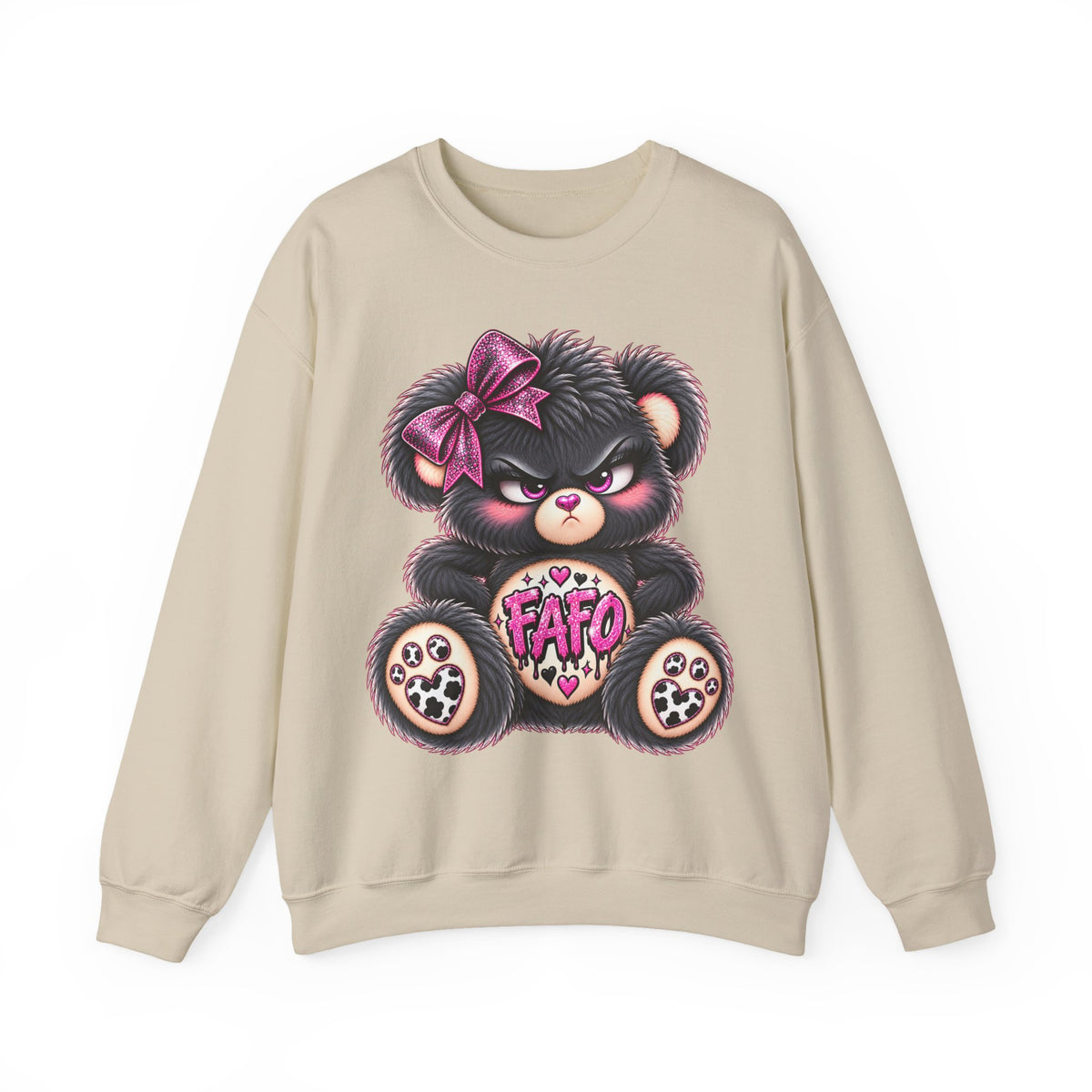MooStache Sassy Bear Sweatshirt | FAFO Bear
