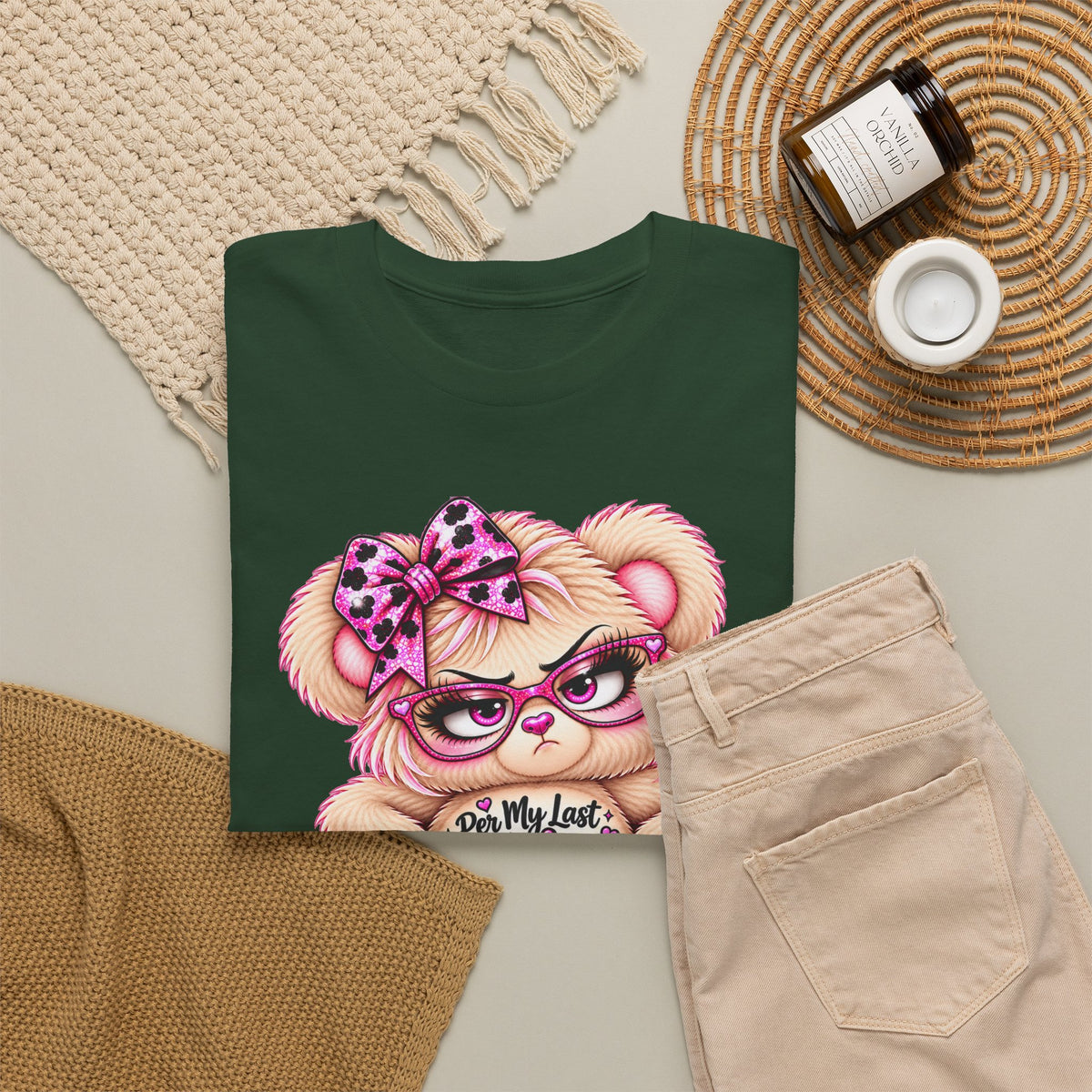MooStache Sassy Bear Unisex Tee |  Per My Last… Bear
