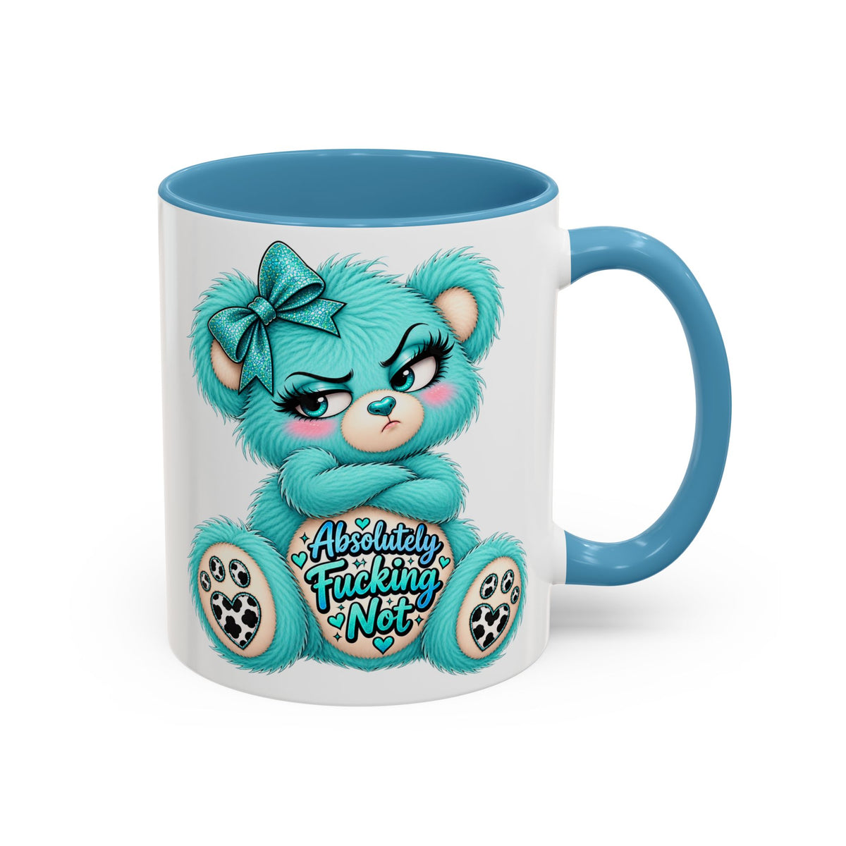 MooStache Sassy Bear Mug | Absolutely F*cking Not Bear