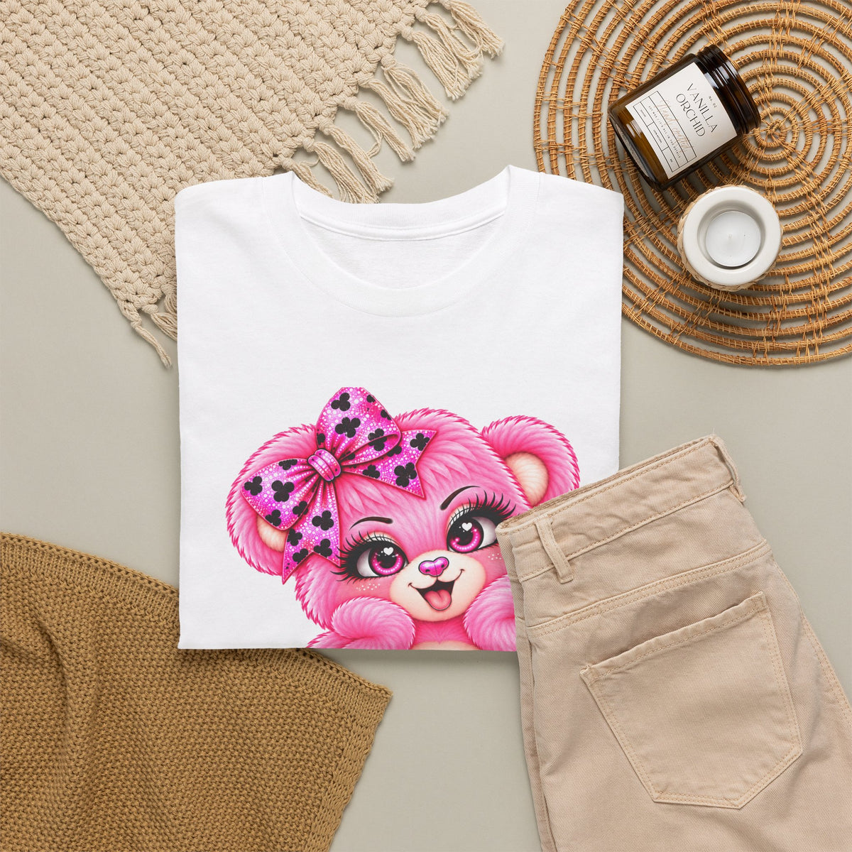 MooStache Sassy Bear Unisex Tee |  Twatwaffle Bear