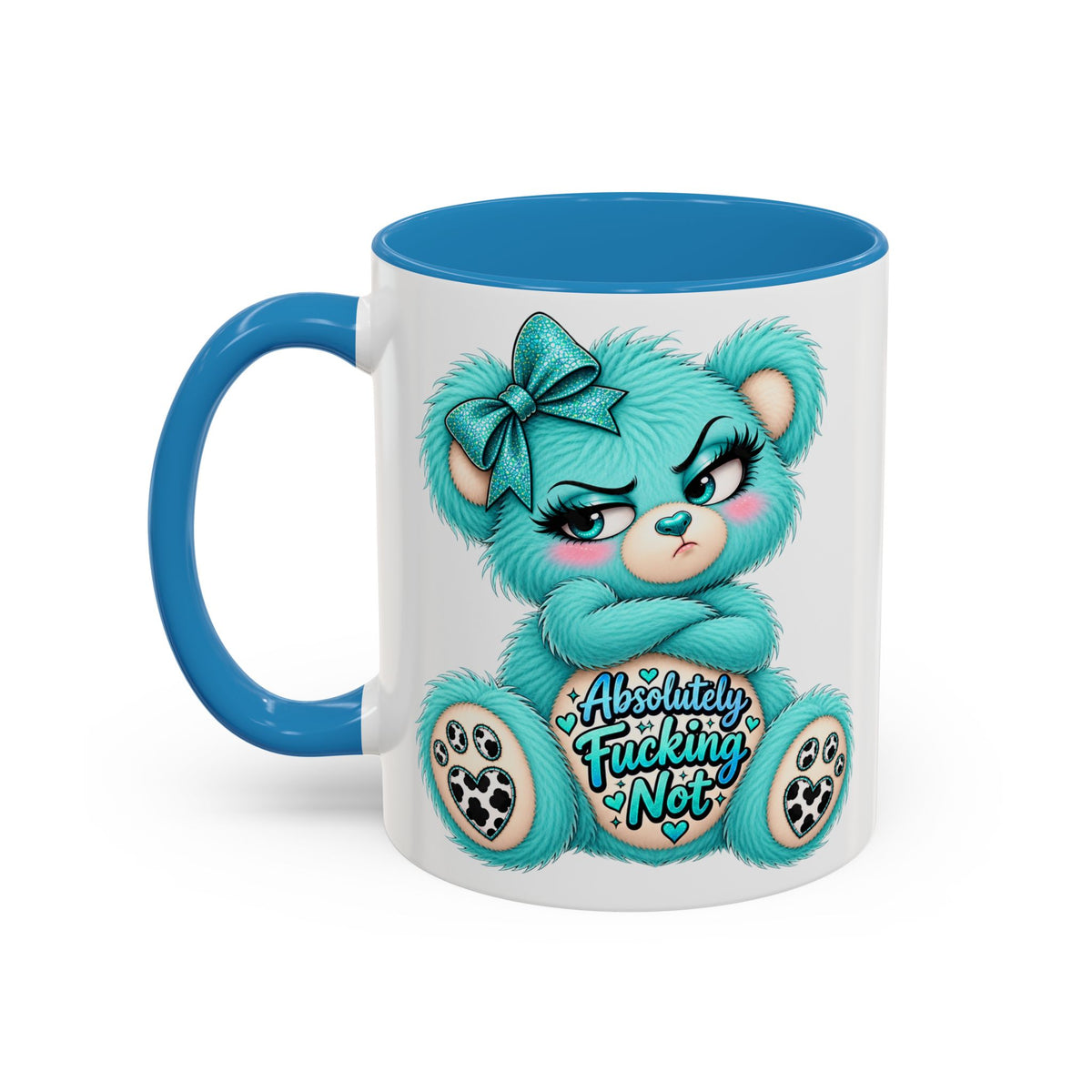MooStache Sassy Bear Mug | Absolutely F*cking Not Bear
