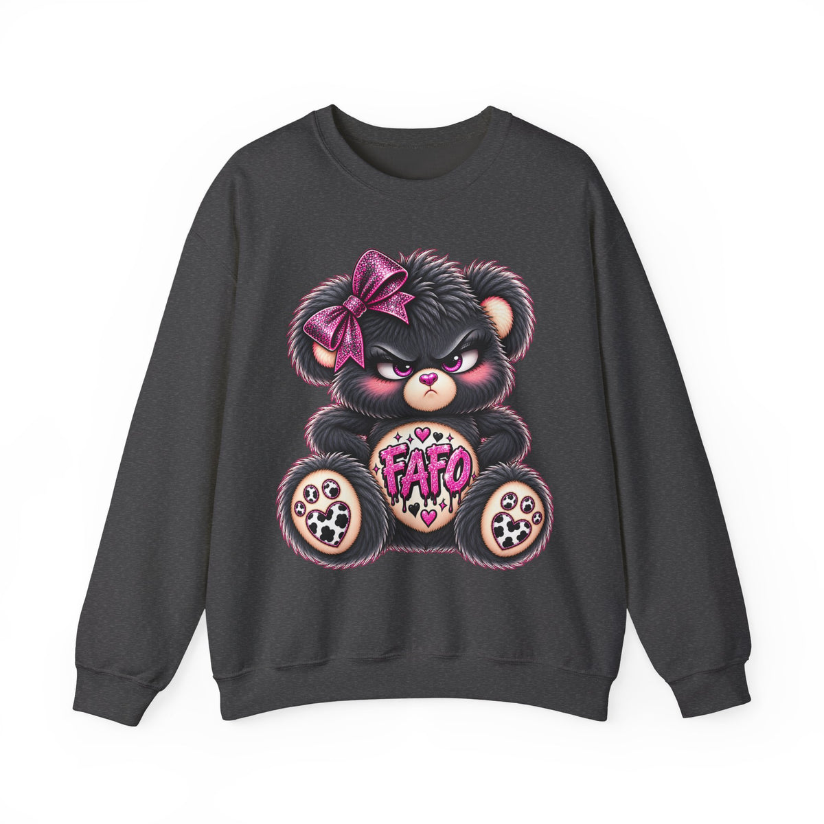 MooStache Sassy Bear Sweatshirt | FAFO Bear