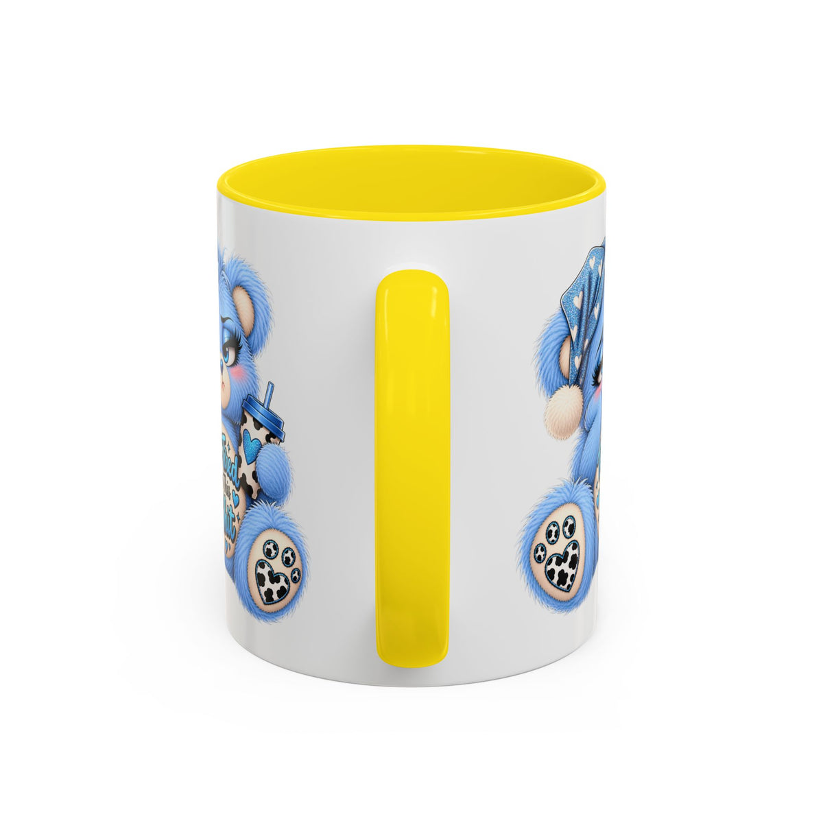 MooStache Sassy Bear Mug | Too Tired Bear