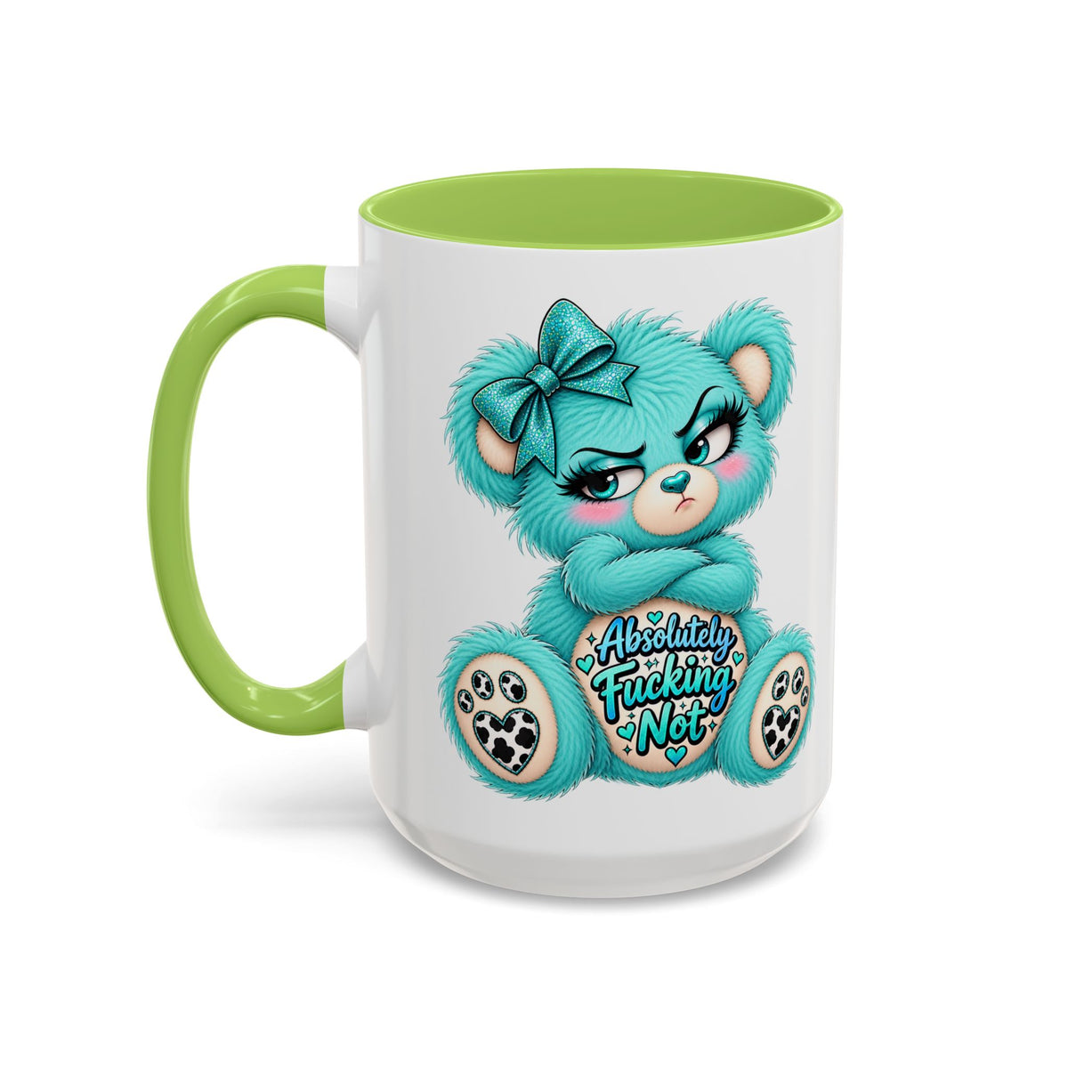 MooStache Sassy Bear Mug | Absolutely F*cking Not Bear