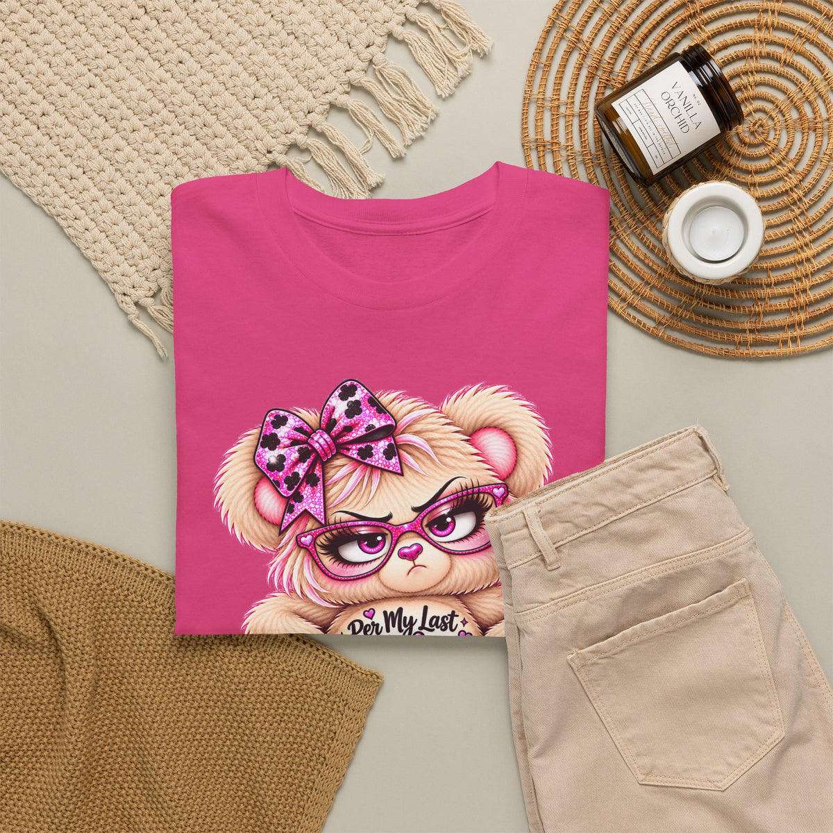 MooStache Sassy Bear Unisex Tee |  Per My Last… Bear