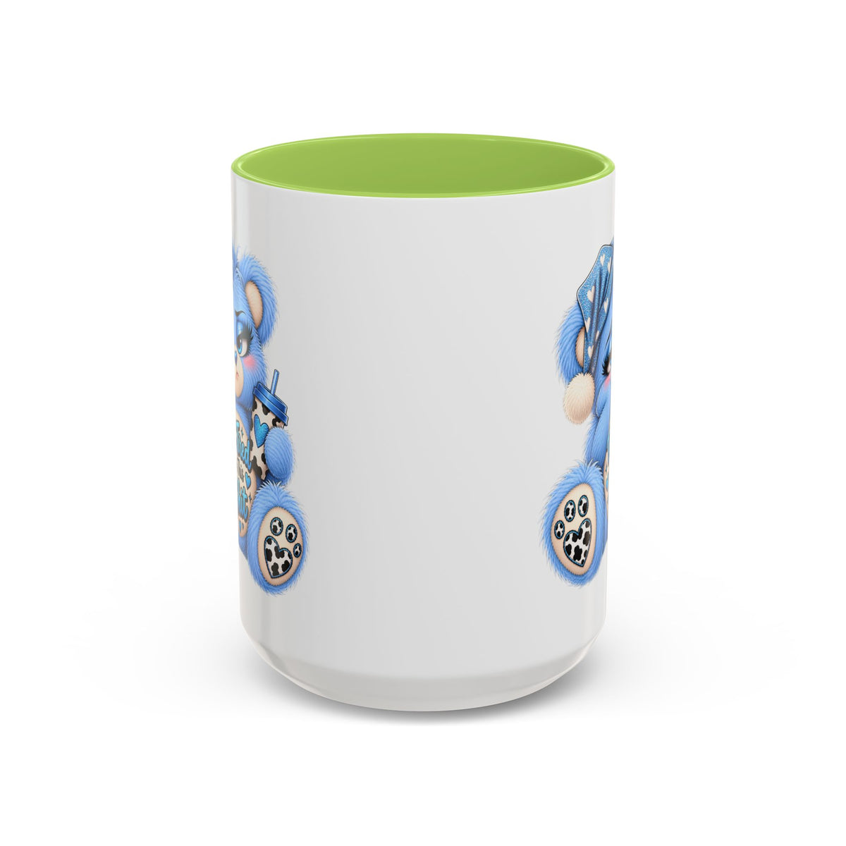 MooStache Sassy Bear Mug | Too Tired Bear