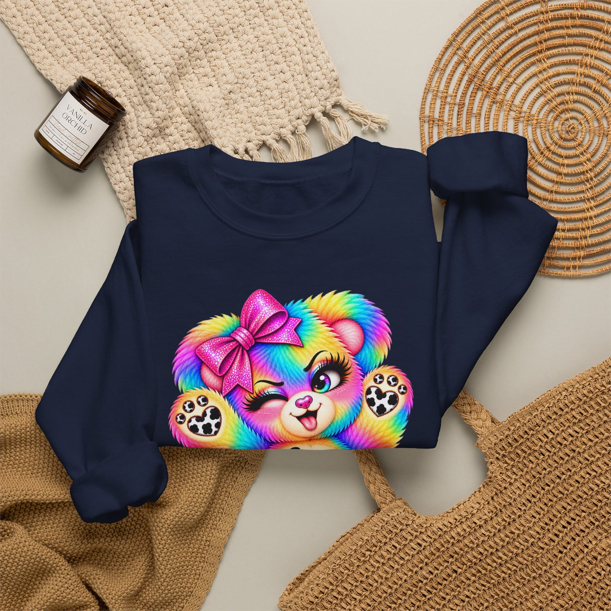 MooStache Sassy Bear Sweatshirt | Be a F*cking Mind Human Bear