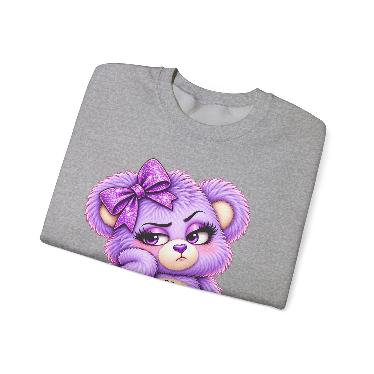 MooStache Sassy Bear Sweatshirt | Bitch Please Bear