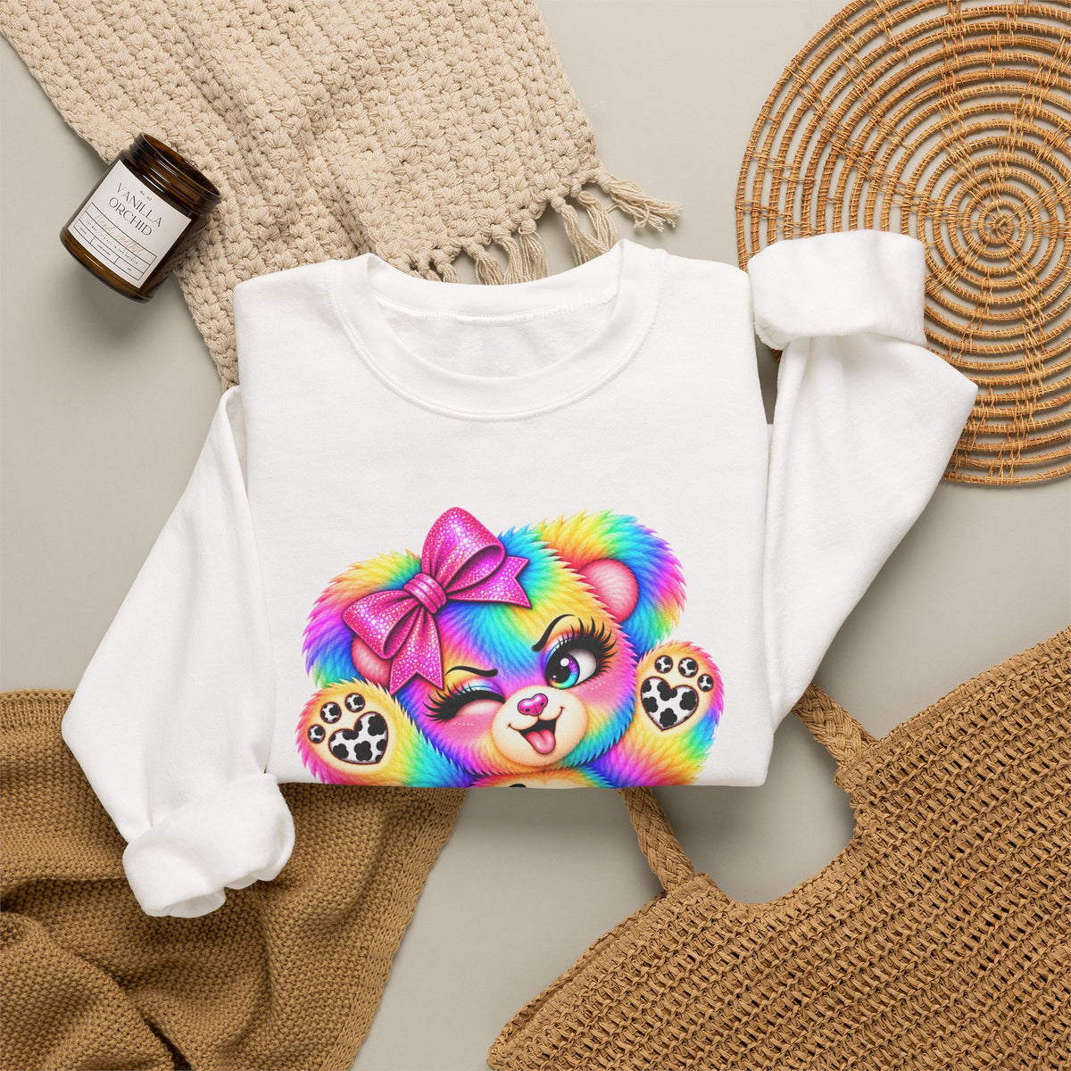 MooStache Sassy Bear Sweatshirt | Be a F*cking Mind Human Bear