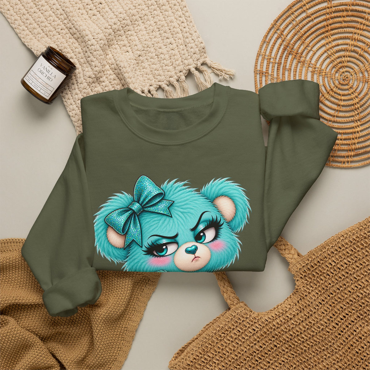 MooStache Sassy Bear Sweatshirt | Absolutely F*cking Not Bear