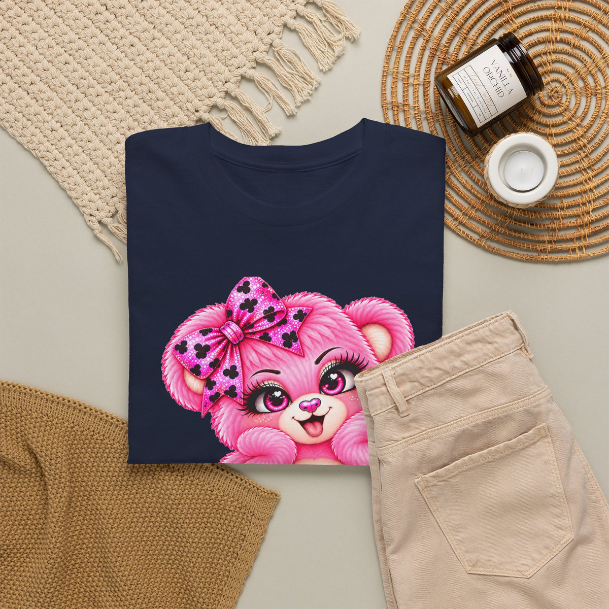 MooStache Sassy Bear Unisex Tee |  Twatwaffle Bear