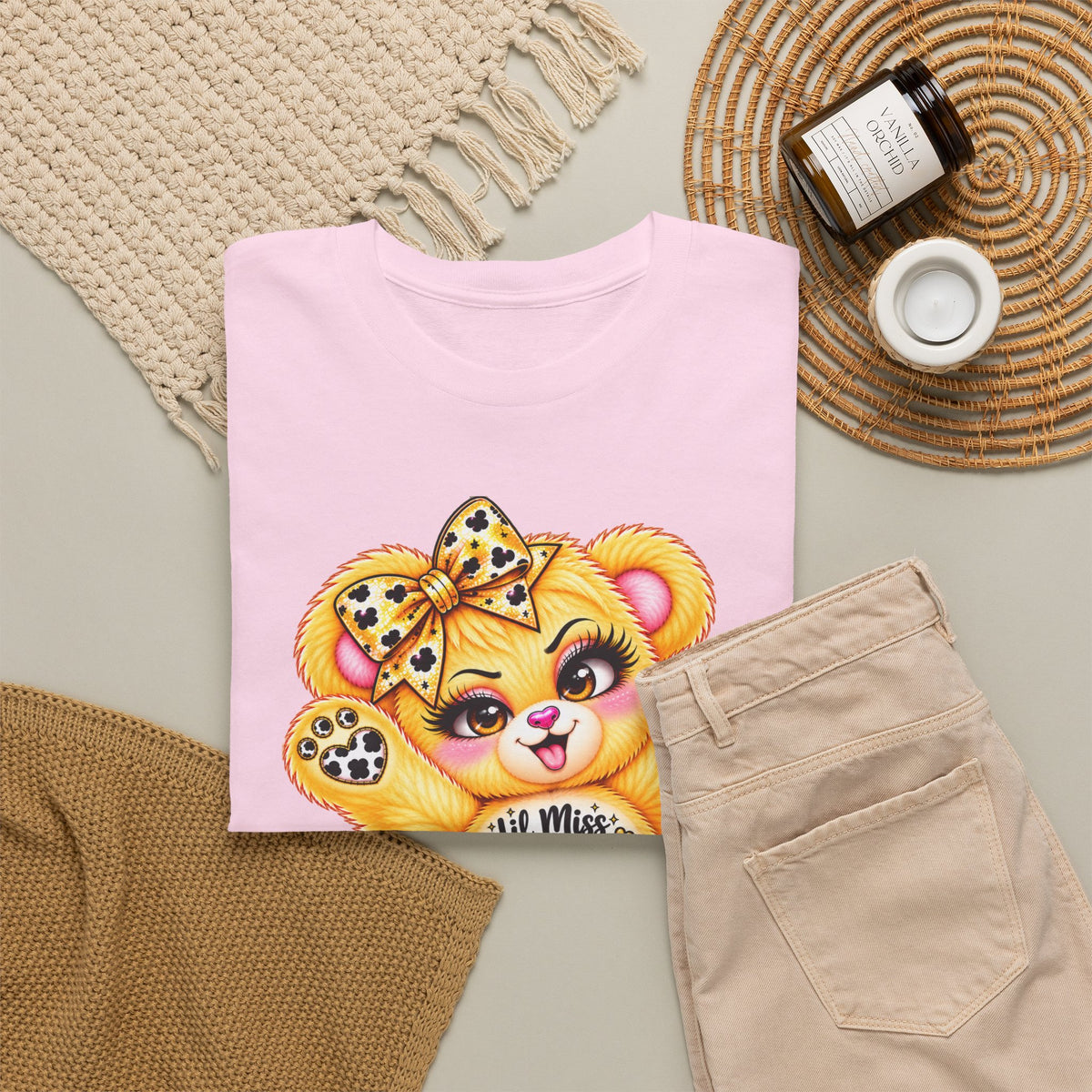 MooStache Sassy Bear Unisex Tee | Lil Miss Sunshine Bear