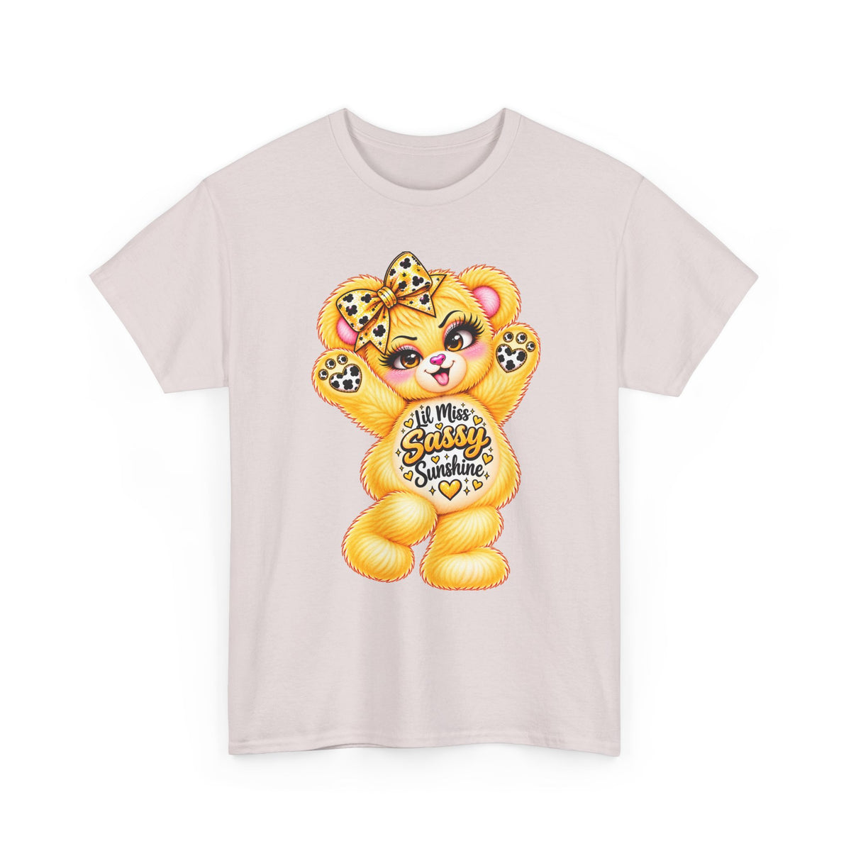MooStache Sassy Bear Unisex Tee | Lil Miss Sunshine Bear