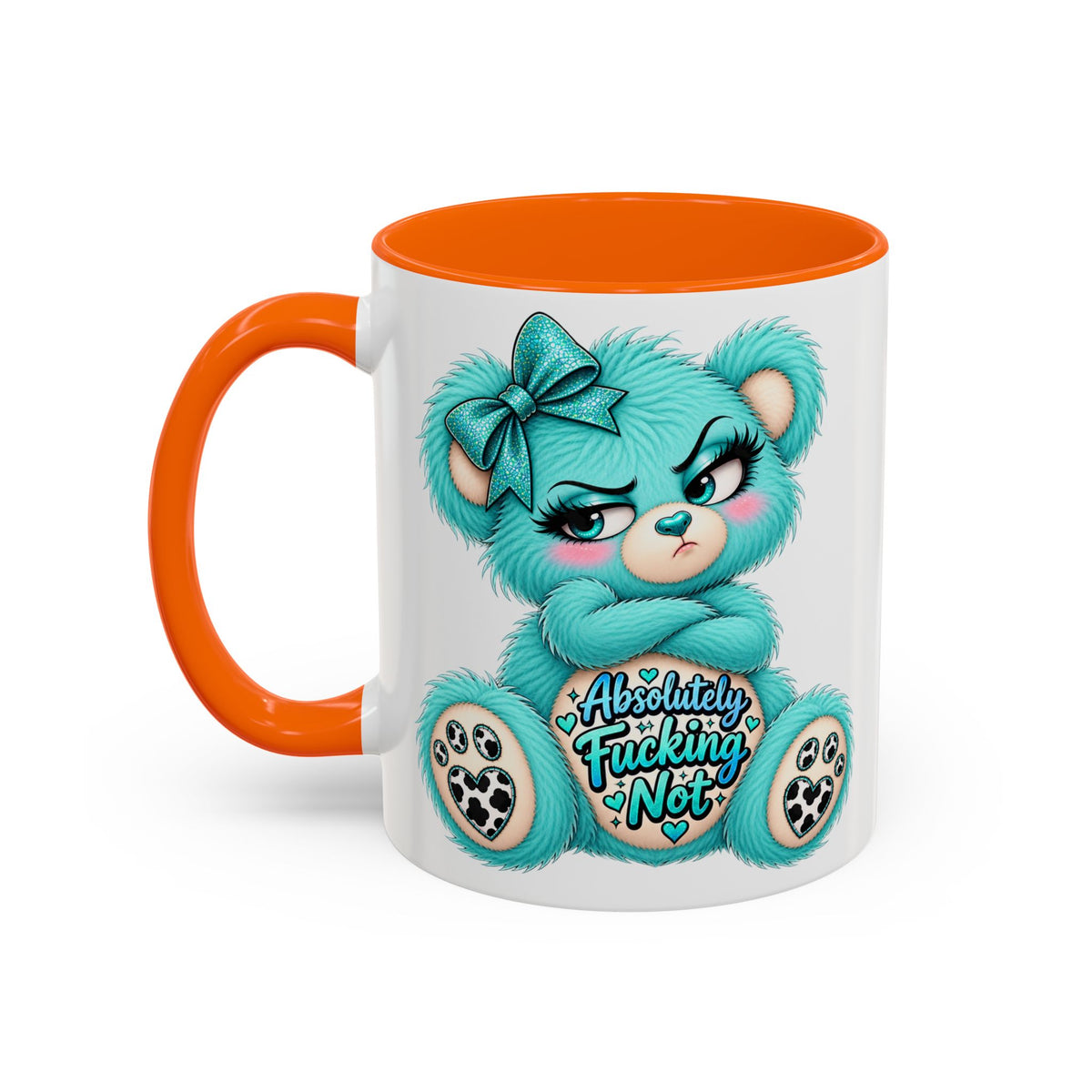 MooStache Sassy Bear Mug | Absolutely F*cking Not Bear