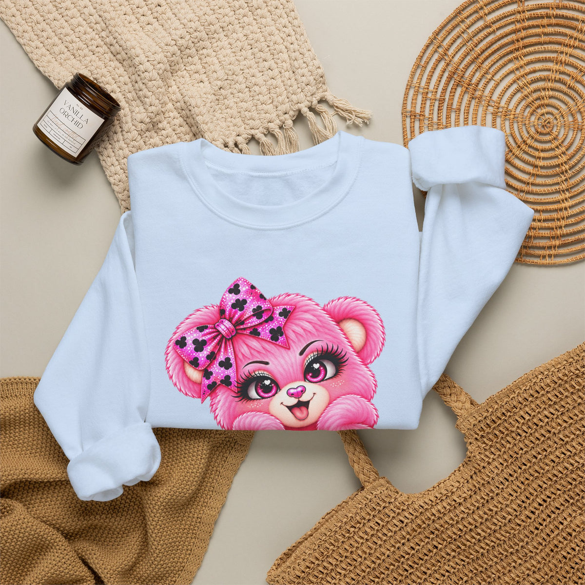 MooStache Sassy Bear Sweatshirt | Twatwaffle Bear