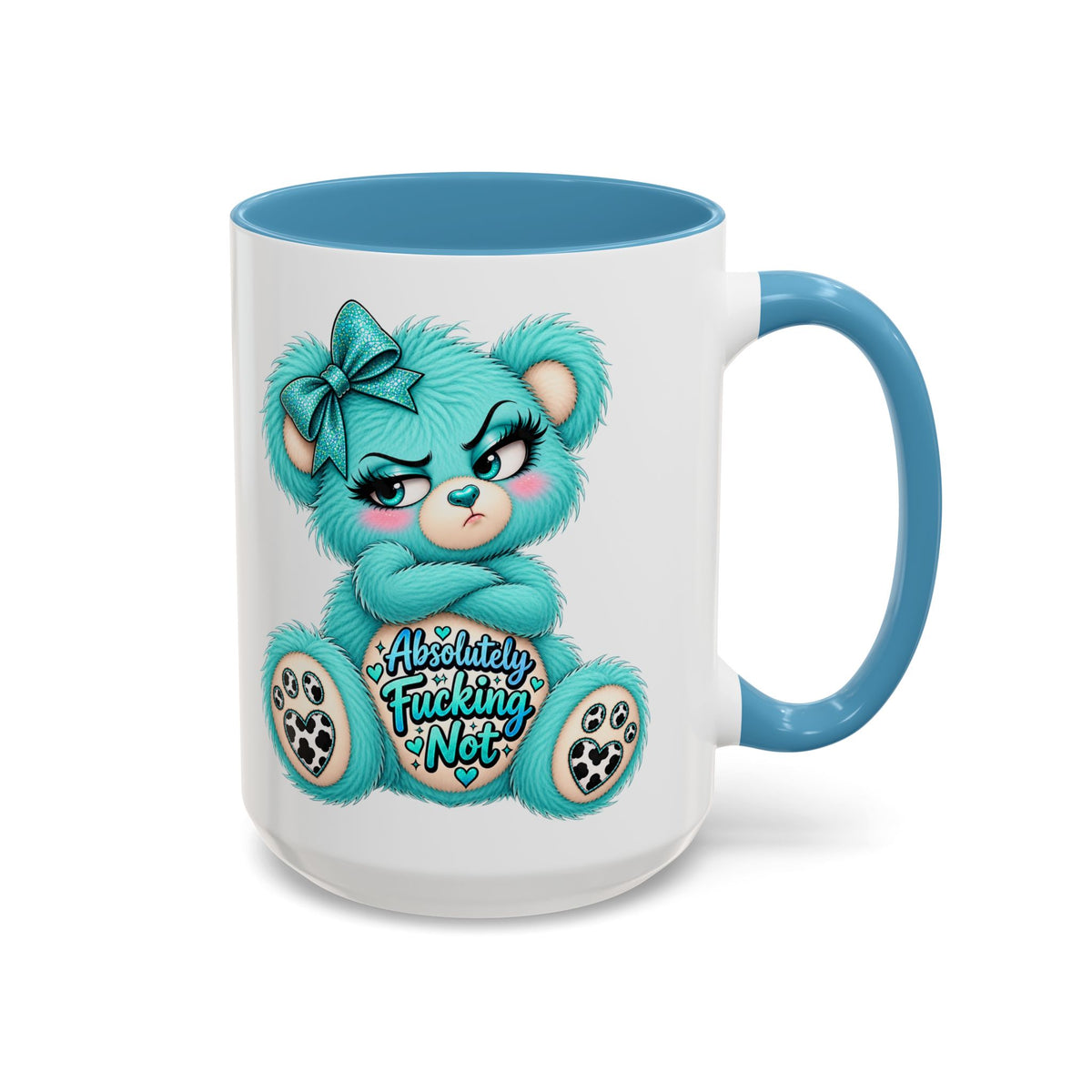 MooStache Sassy Bear Mug | Absolutely F*cking Not Bear
