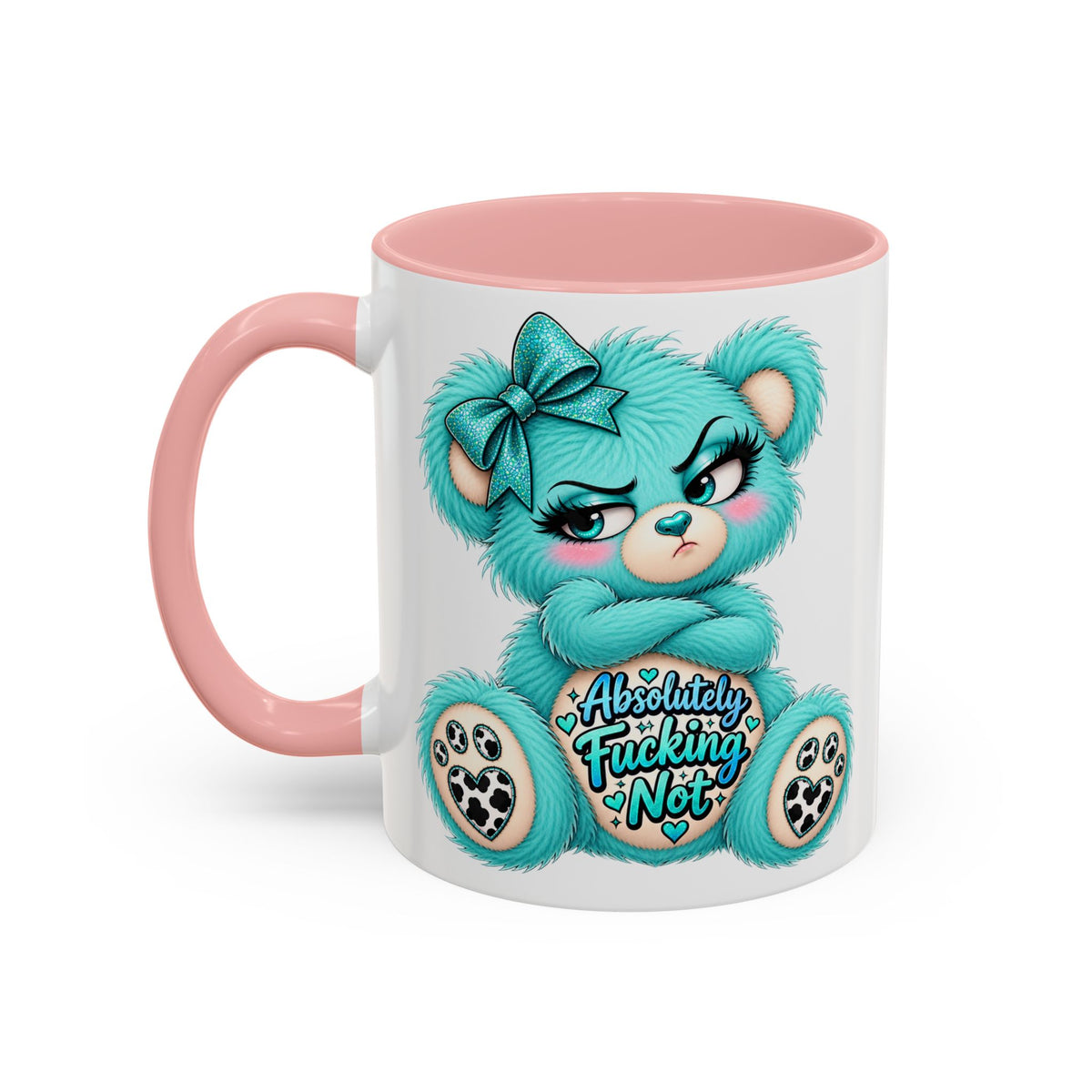 MooStache Sassy Bear Mug | Absolutely F*cking Not Bear