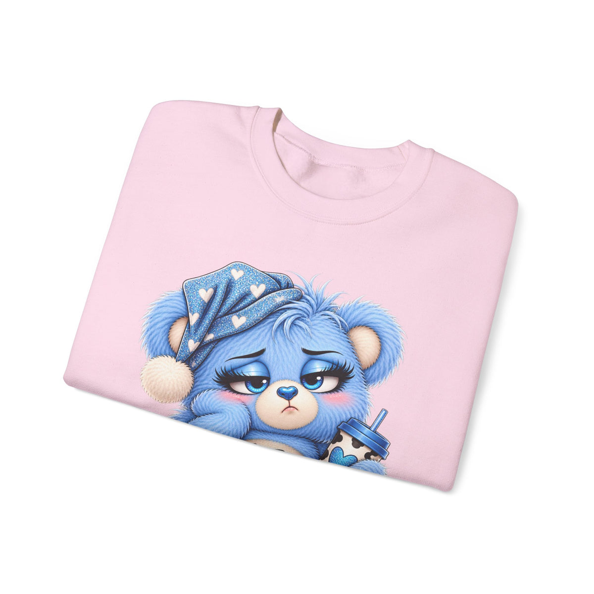 MooStache Sassy Bear Sweatshirt | Too Tired for This Sh*t Bear