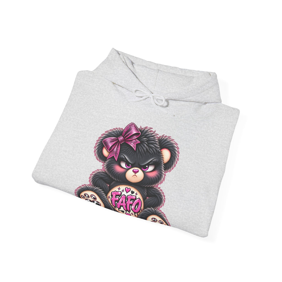 MooStache Sassy Bear Unisex Hoodie | FAFO Bear