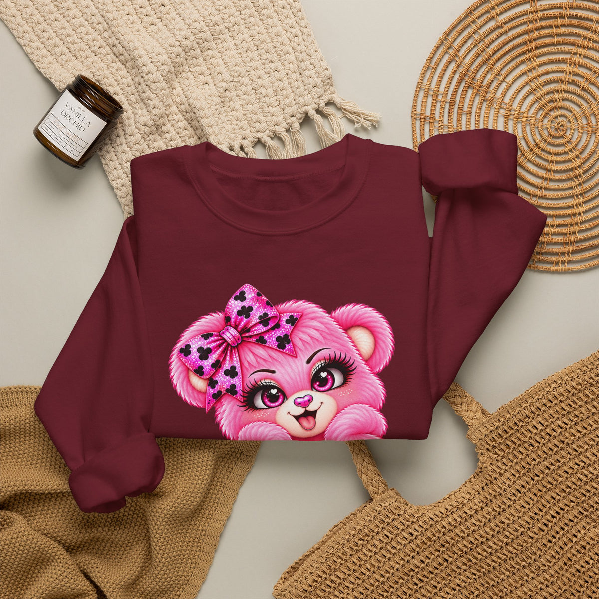 MooStache Sassy Bear Sweatshirt | Twatwaffle Bear