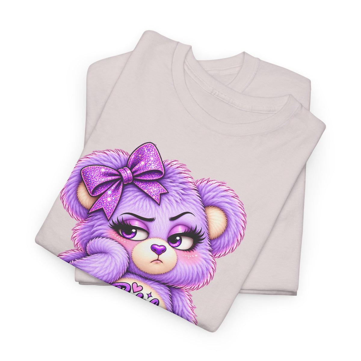 MooStache Sassy Bear Unisex Tee | Bitch Please Bear