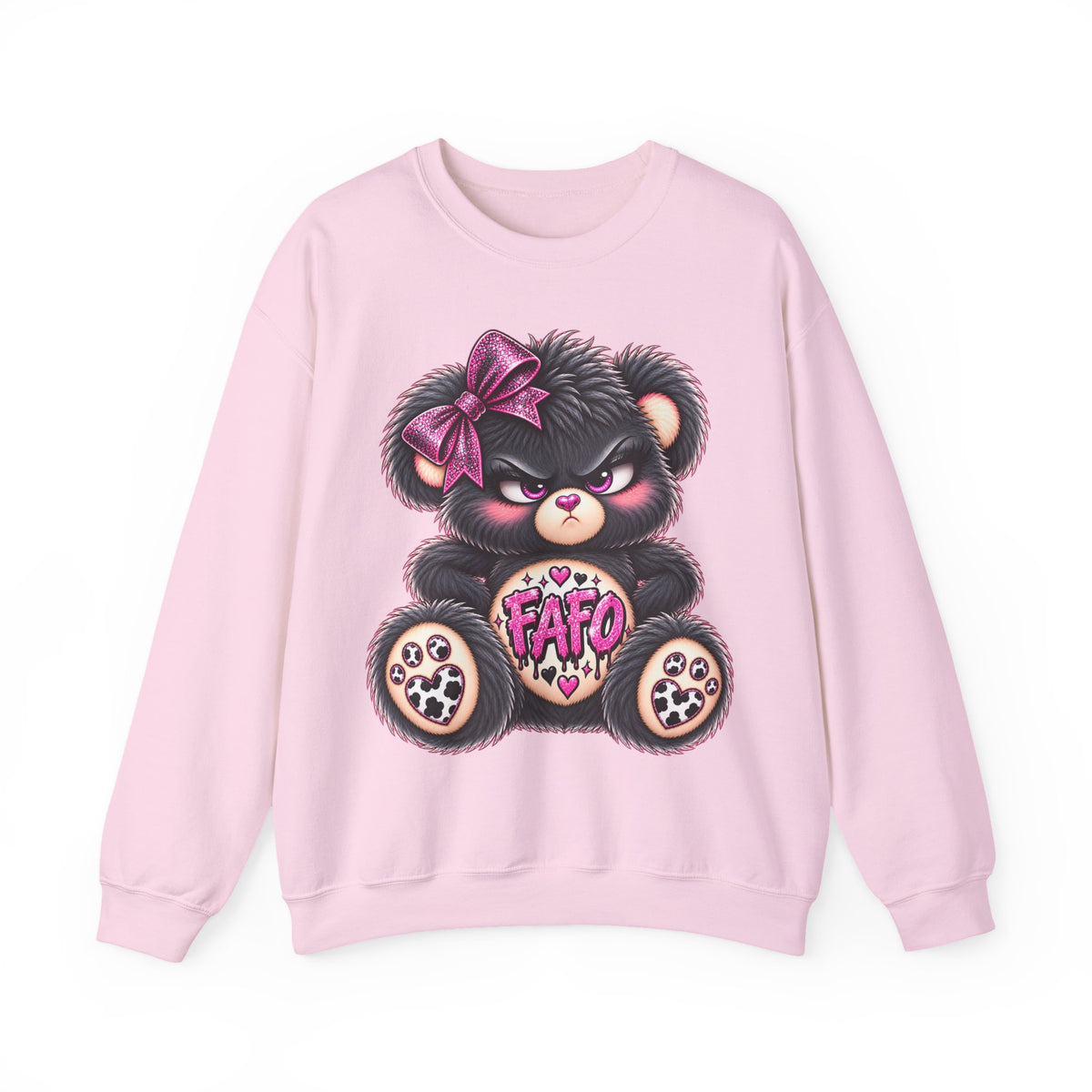 MooStache Sassy Bear Sweatshirt | FAFO Bear