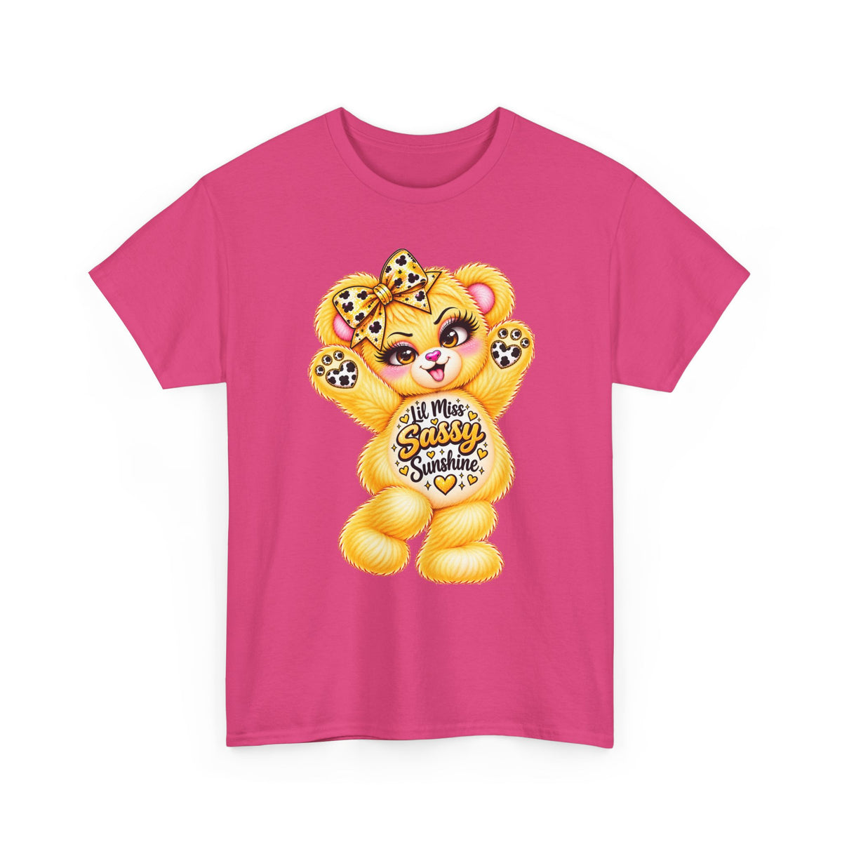 MooStache Sassy Bear Unisex Tee | Lil Miss Sunshine Bear