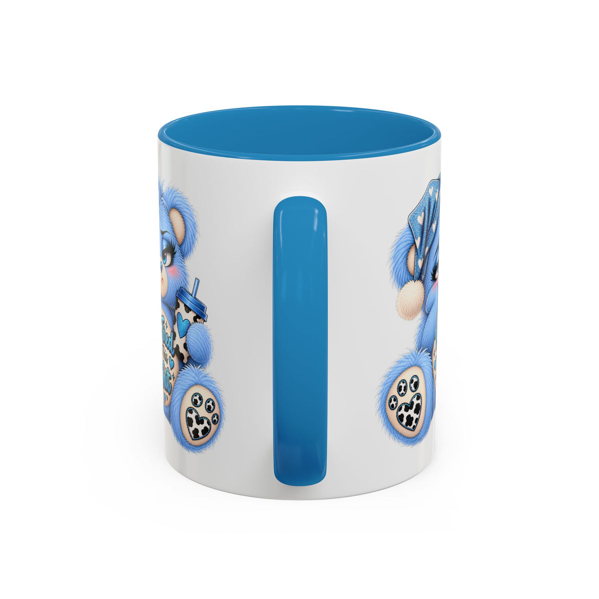 MooStache Sassy Bear Mug | Too Tired Bear