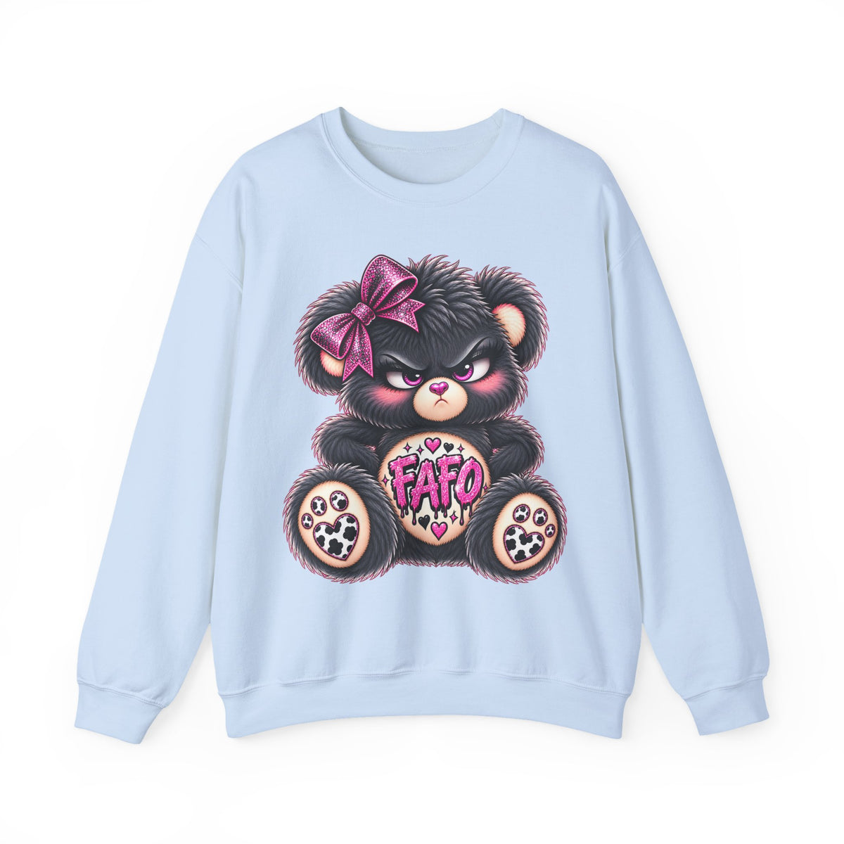 MooStache Sassy Bear Sweatshirt | FAFO Bear