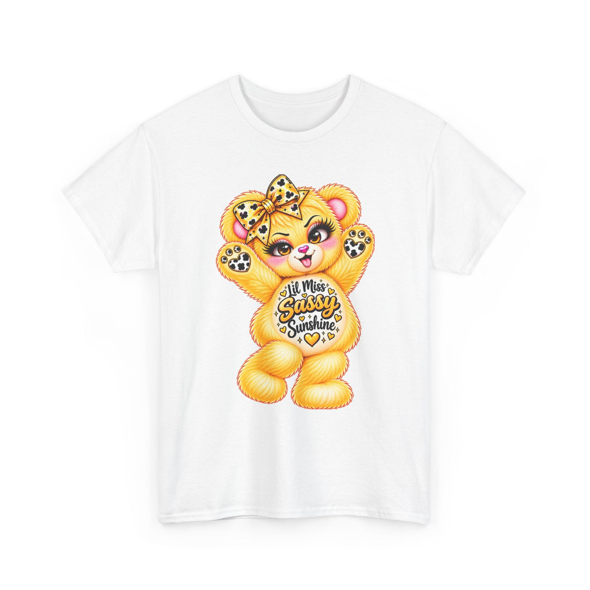 MooStache Sassy Bear Unisex Tee | Lil Miss Sunshine Bear