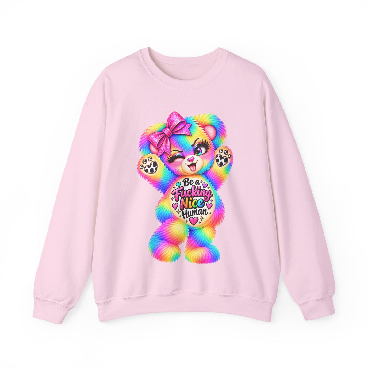 MooStache Sassy Bear Sweatshirt | Be a F*cking Mind Human Bear