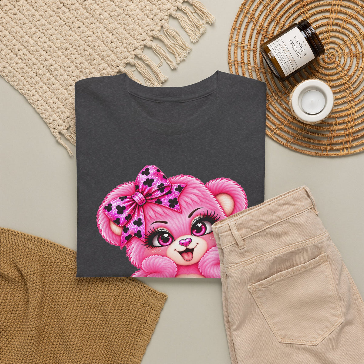 MooStache Sassy Bear Unisex Tee |  Twatwaffle Bear