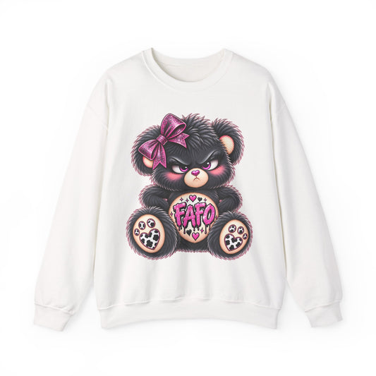 MooStache Sassy Bear Sweatshirt | FAFO Bear
