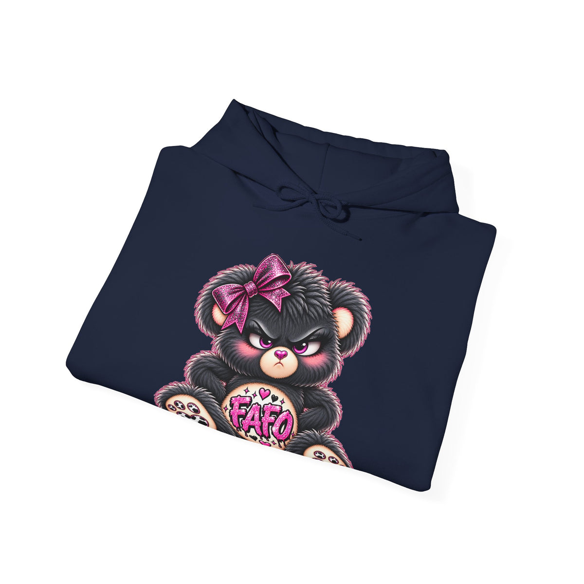 MooStache Sassy Bear Unisex Hoodie | FAFO Bear