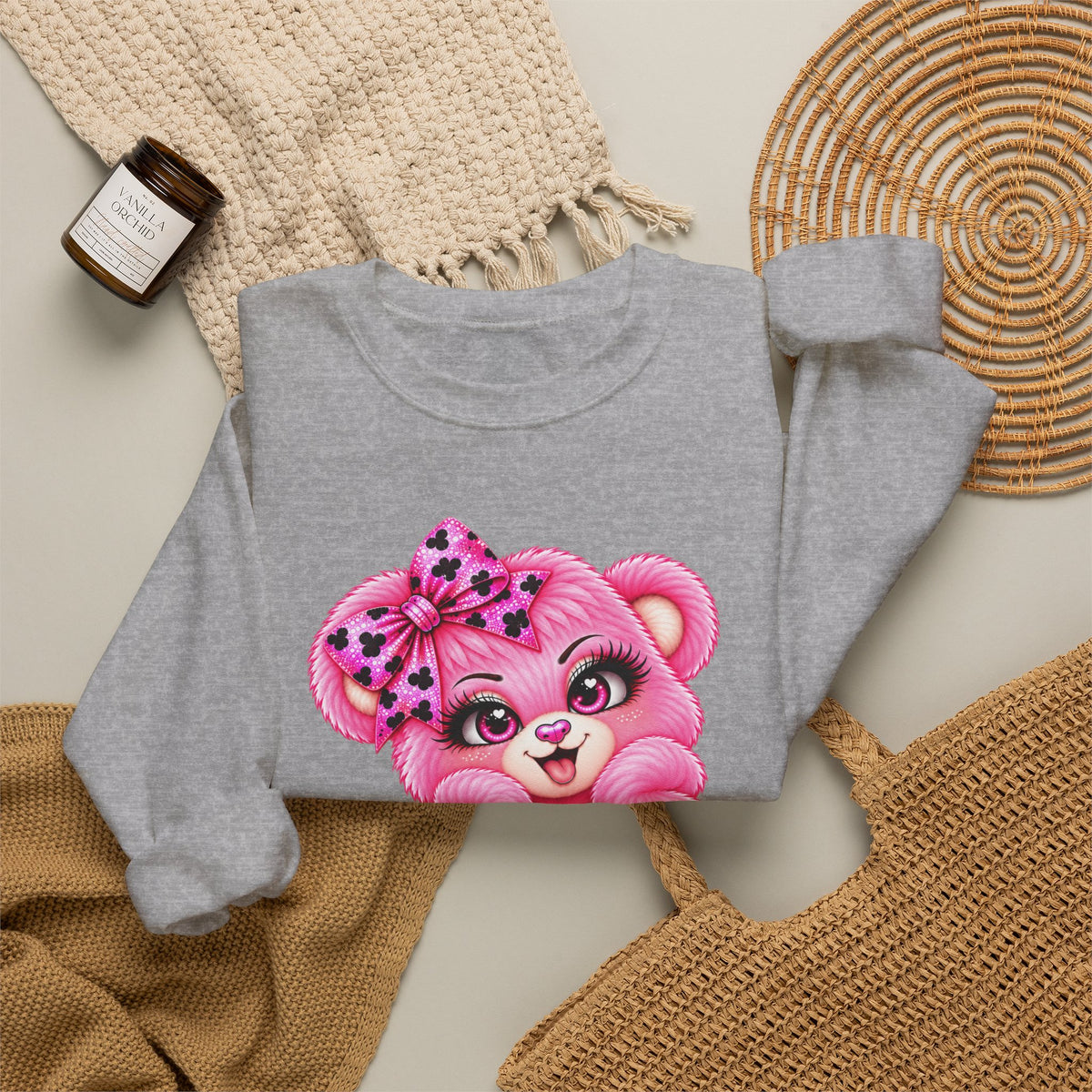 MooStache Sassy Bear Sweatshirt | Twatwaffle Bear