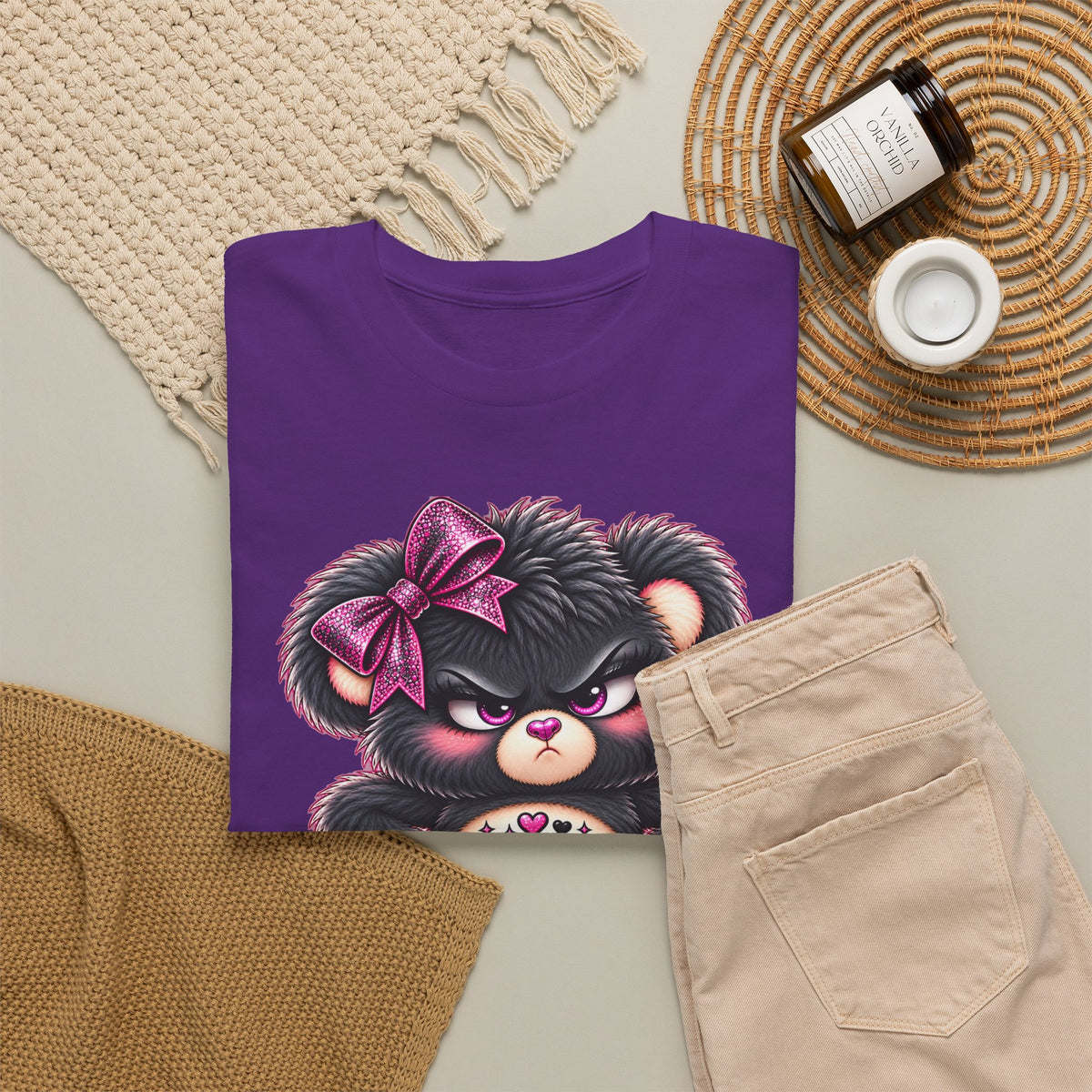 MooStache Sassy Bear Unisex Tee | FAFO Bear