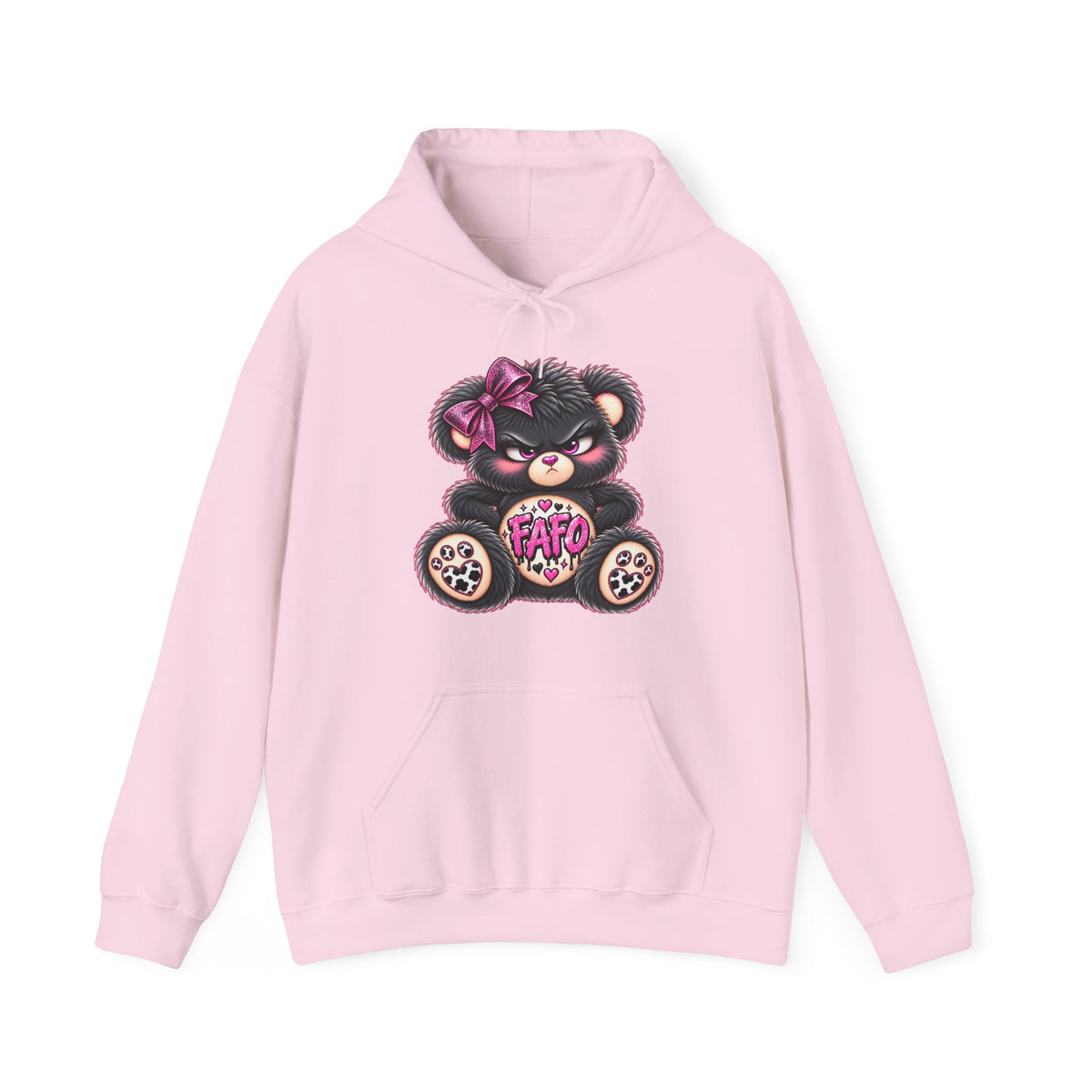 MooStache Sassy Bear Unisex Hoodie | FAFO Bear